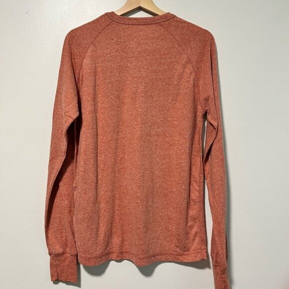 Gap Rust Heathered Long Sleeve Crewneck Pullover, Size Small - Picture 8 of 12